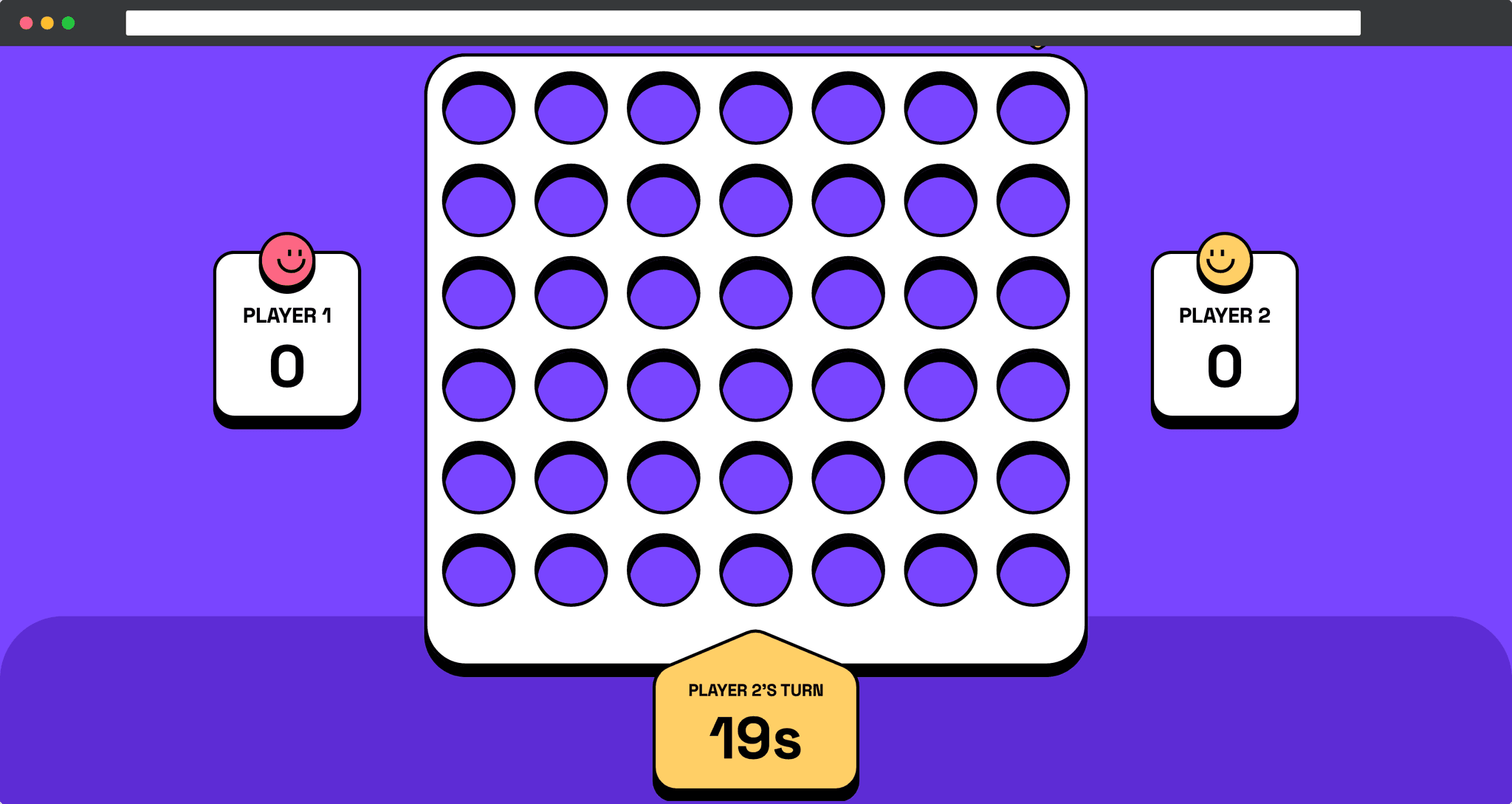 Connect four game